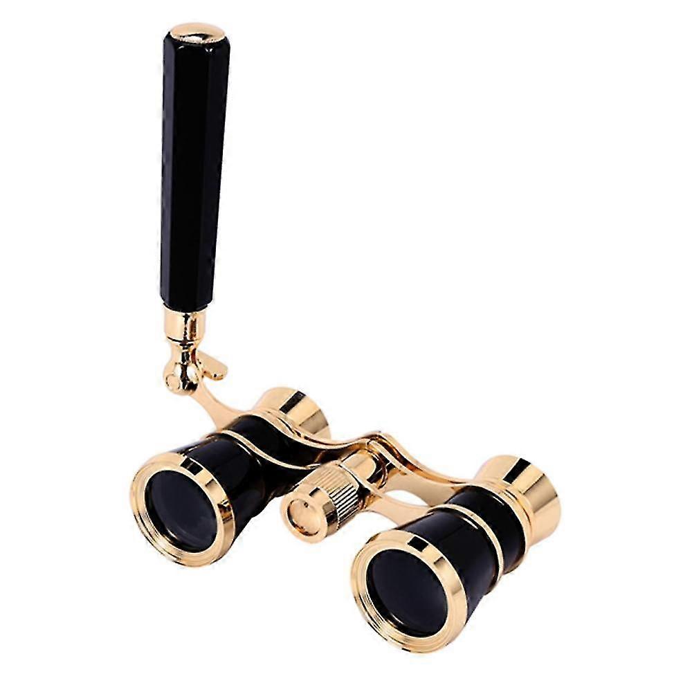 Black 3x25 Opera Binocular Coated Lens Telescope Opera Glasses Coated Theater Glass Lady Glass Hand