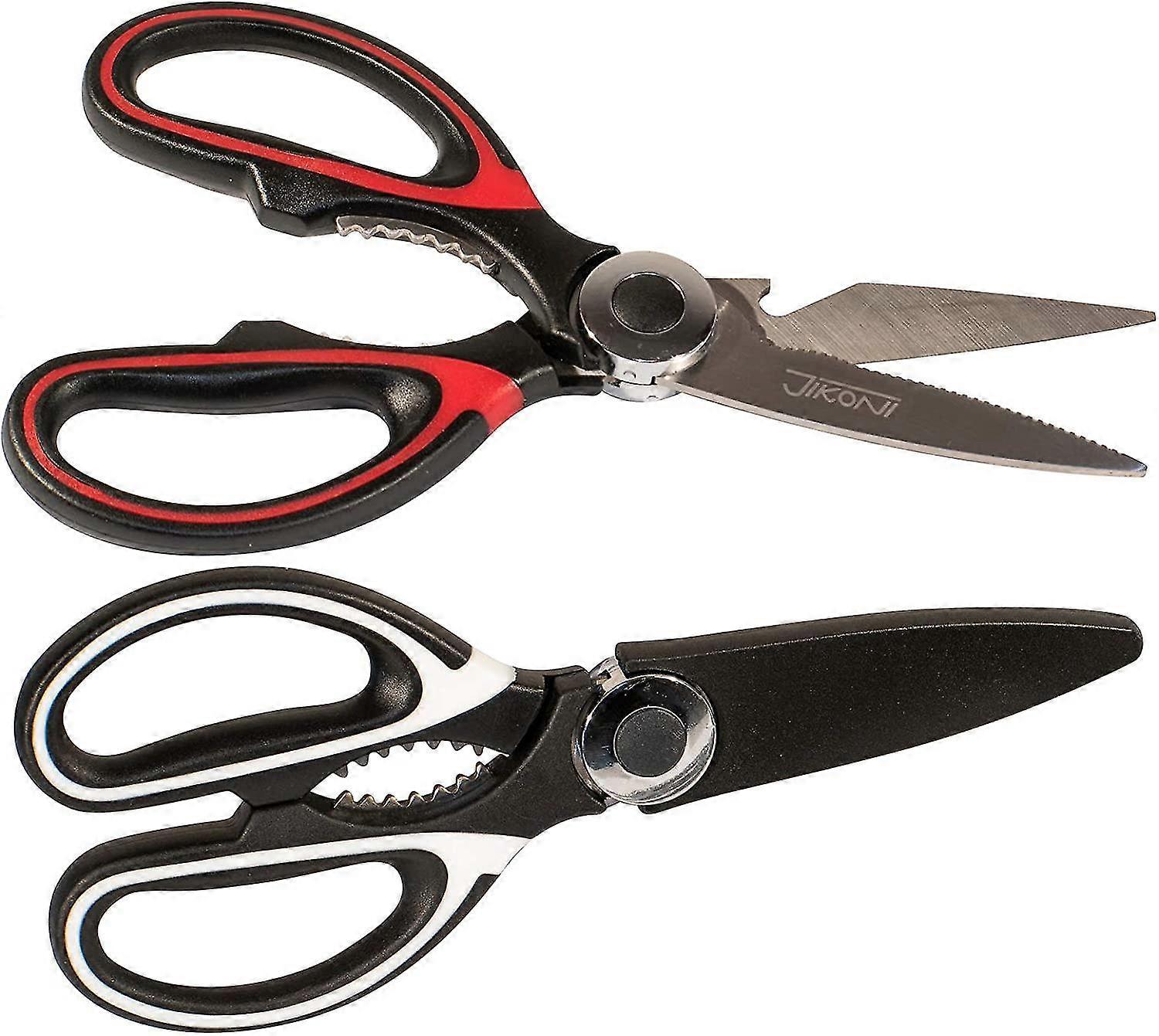 Twin-pack Multipurpose Kitchen Scissors - Heavy-duty Kitchen Shears, Stainless S