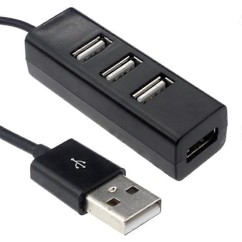 Portable 4 Ports USB 2.0 Expansion Hub Splitter Adapter for PC Laptop Computer