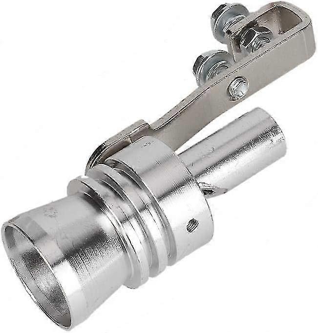Car Turbo Sound Simulator Whistle Turbo Exhaust Whistle Universal Exhaust Pressure Reducer Simulator Whistle Sound (silver) (1pcs)