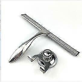 Window Scraper, Stainless Steel Scraper With Suction Cup Hook Bracket, Glass Wiper With Suction Cup