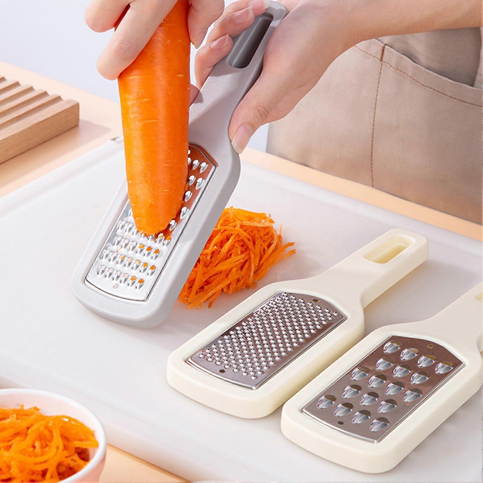 3Pcs Vegetable Shredder Sharp Blade Stainless Steel 3-in-1 Handheld Manual Cheese Grater Shredder Kitchen Gadget KAESI
