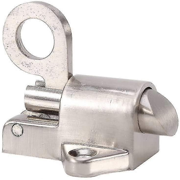 Zinc Alloy Automatic Latch Lock Pull Ring Spring Bounce Door Bolt For Home Window Gate Security