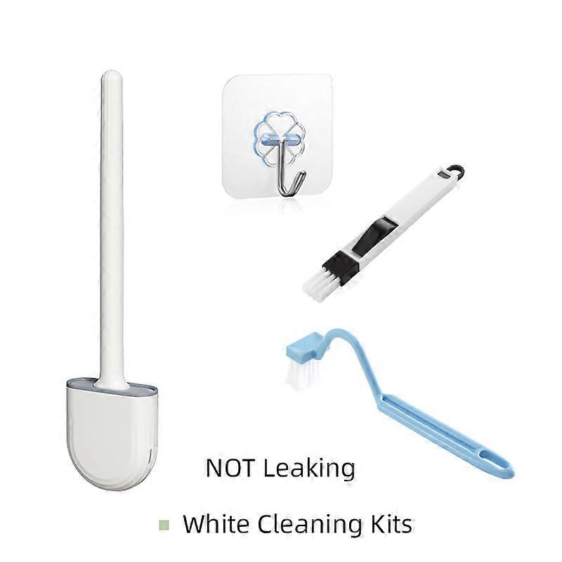 فرشاة المرحاض المثبتة على الحائط سيليكون فرشاة مسطحة رأس فرشاة المرحاض فرشاة الأنظف مجموعة فرشاة تنظيف المرحاض الحمام SMTX