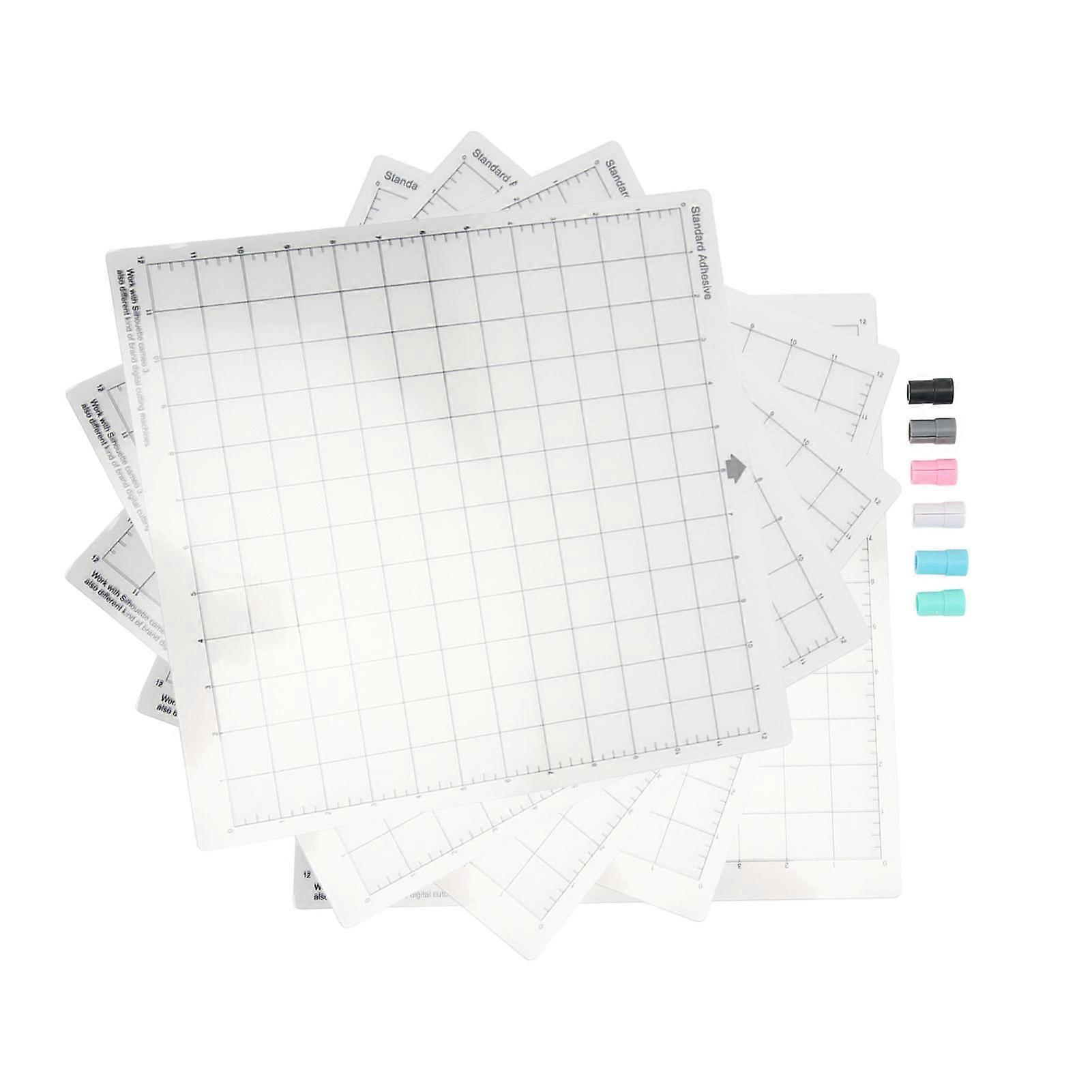 5 قطع 12x12in قطع حصيرة كيت لاصق مضاد للانزلاق شبكة قطع حصيرة مع 6 قطع محول القلم ل Cricut استكشف واحد