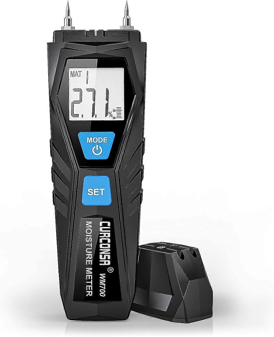 Moisture Meter, Humidity Detector With Highly Sensitive Probe And Ambient Temperature And Humidity Measurement