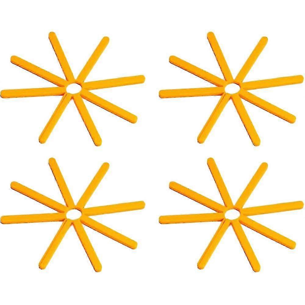 Foldable Silicone Trivet,heat Insulation Pad,trivets For Hot Pots And