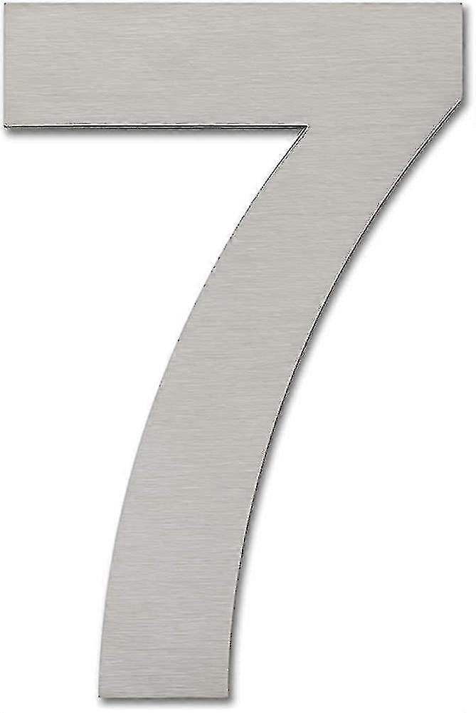 Modern Brushed House Number - 203mm Tall, Made Of Solid 304 Stainless Steel