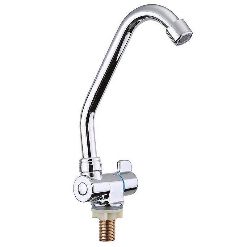Foldable Faucet Rotating Single Handle Deck/wall Mounted Rv Kitchen Tap Copper Cold Water