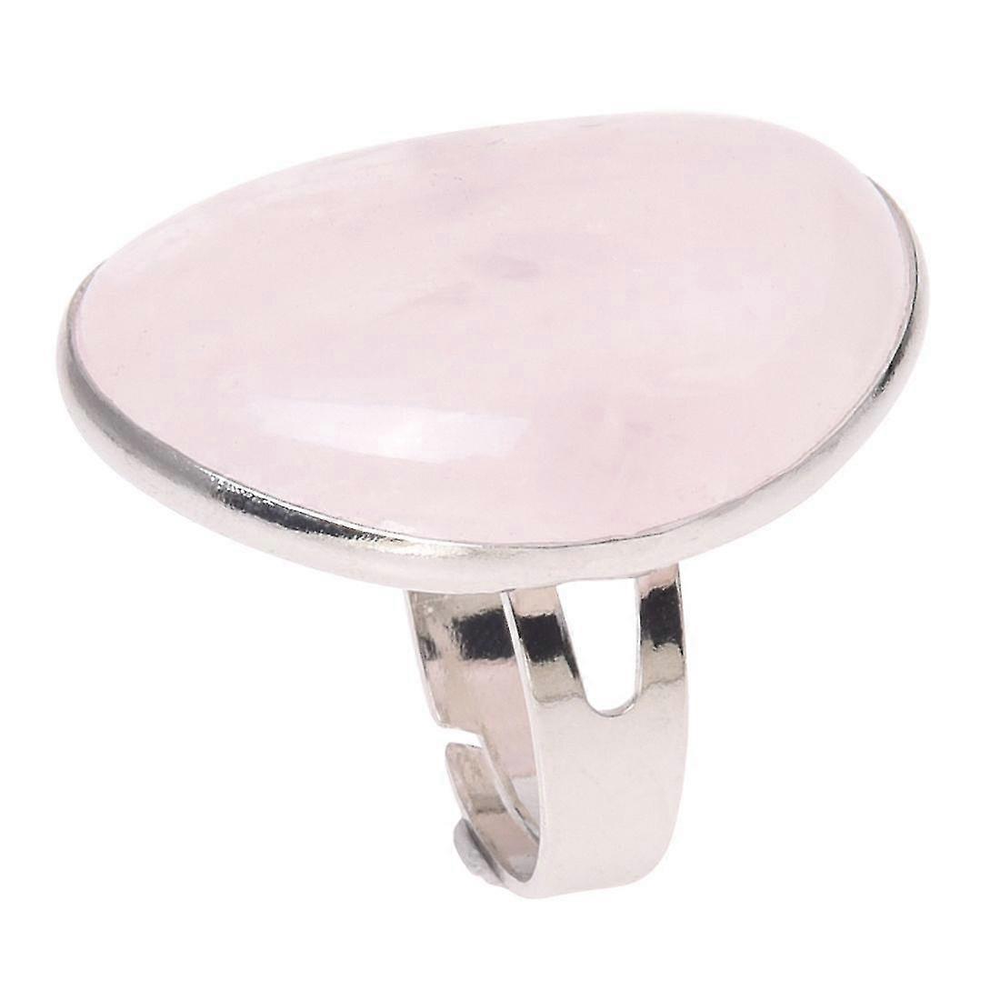 Lady Quartz Heart Love Adjustable Ring 1.4x1.1inch