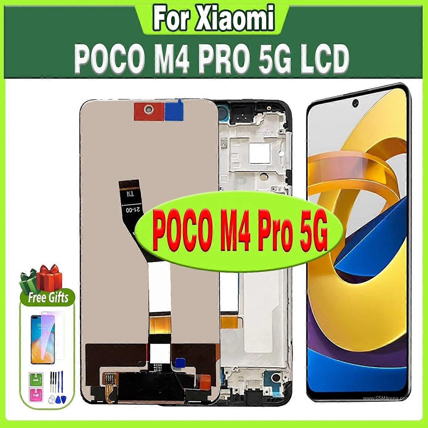 6.6» για Poco M4 Pro 5G για οθόνη αφής επίδειξης Xiaomi Poco M4 Pro LCD οθόνη 21091116AG MZB0BGVIN με ψηφιοποιητή πλαισίων