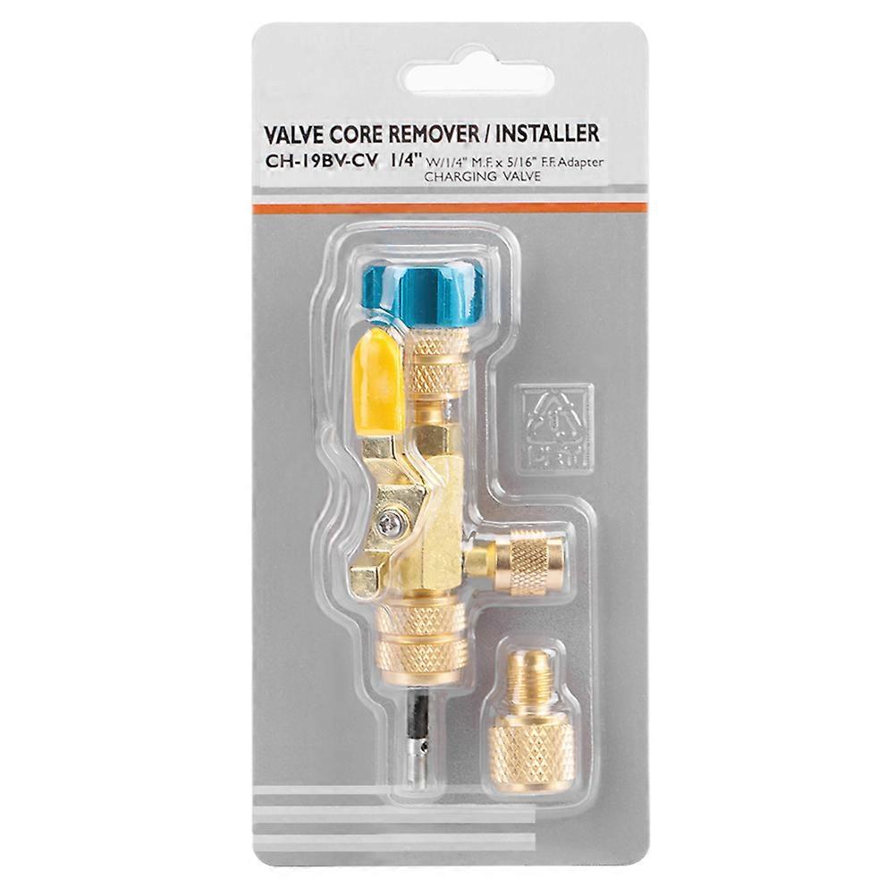 Valve Core Remover Dual Size R22(1/4") R410(5/16") Port Installer Tool