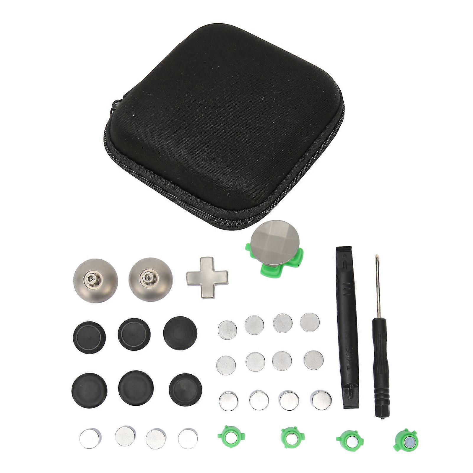 33 in 1 Magnetic Metal Buttons Accessories for PS5 Controller Gamepad Metal Buttons Replacement Parts