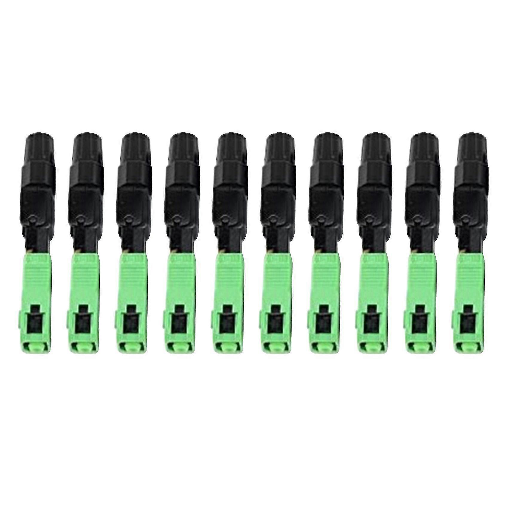 10PCS/Component FTTH SC Single-Mode Fiber SC Fast and Fast Field Assembly Adapter for Cable Entry