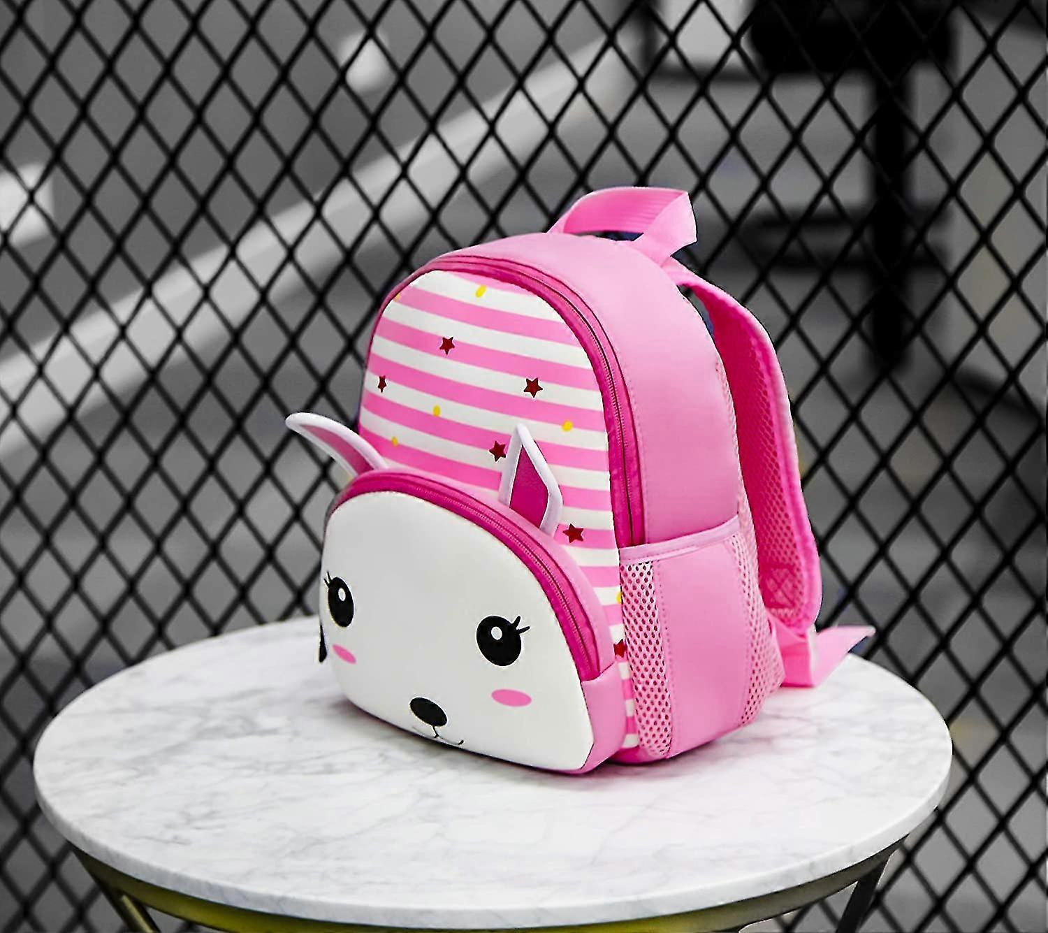 Kids Animal Backpack - Fox Bunny Floral Owl Design Toddler School Bag For Boys & Girls