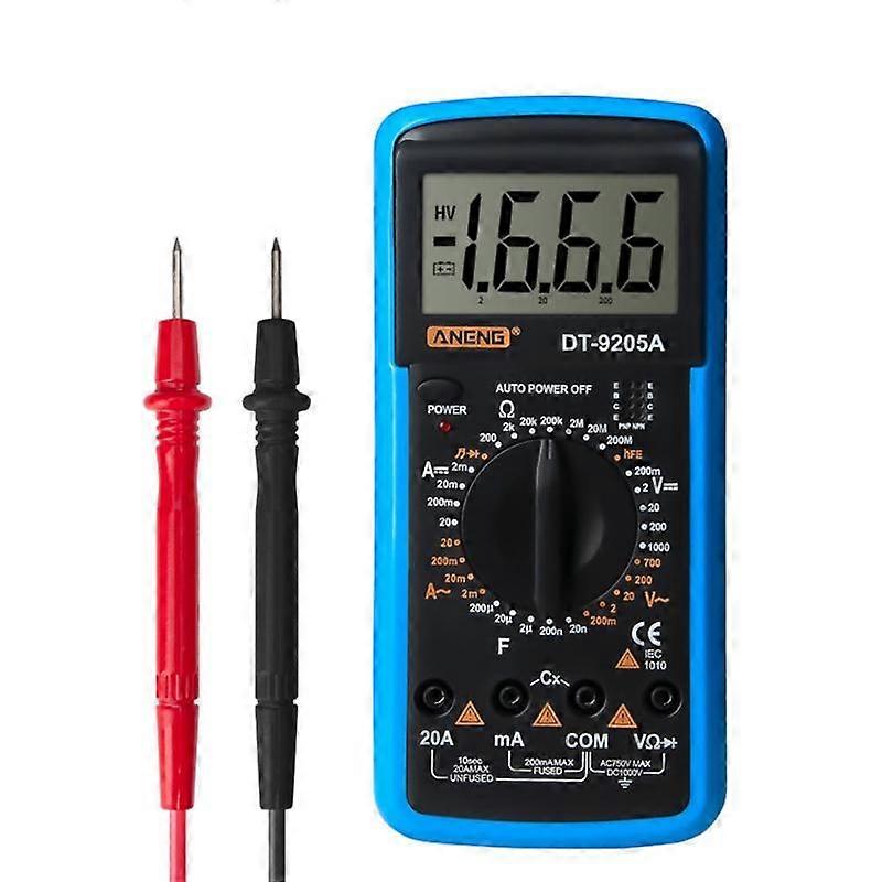 ANENG DT-9205A Digital Multimeter Handheld High Precision Multimeter Electrician Test DC Voltage Ammeter Electrician Tool