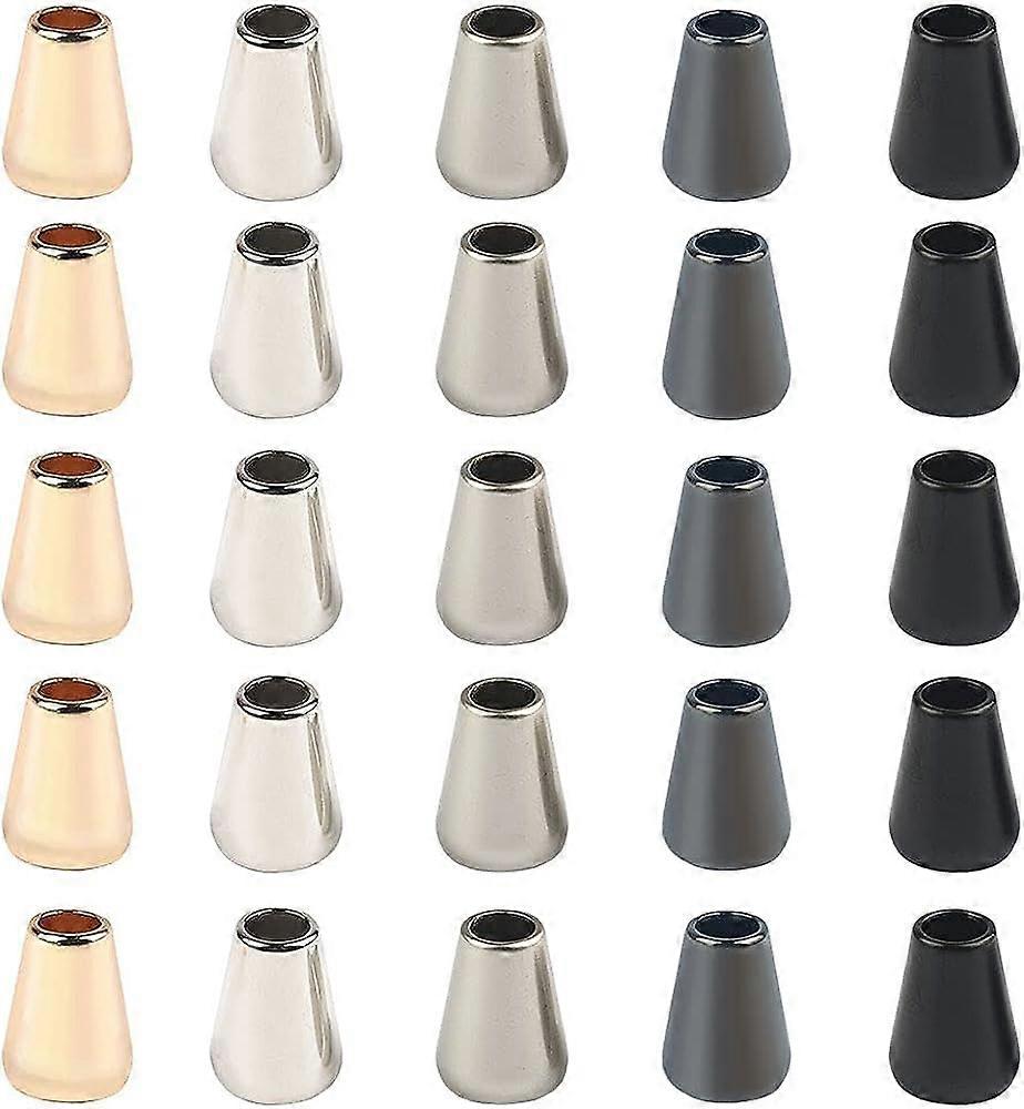 50 Pcs Metal Cord Plug Cord Lock Cord Lock Cord Lock Cap Cord Lock For Pull Cord