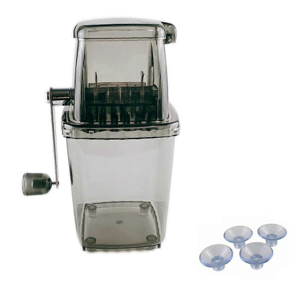 Ice Crusher Manual Rotary Ice Crusher Cocktails Machine Ice-Cube Crushed Smoothies Ice Crusher Machine Home B