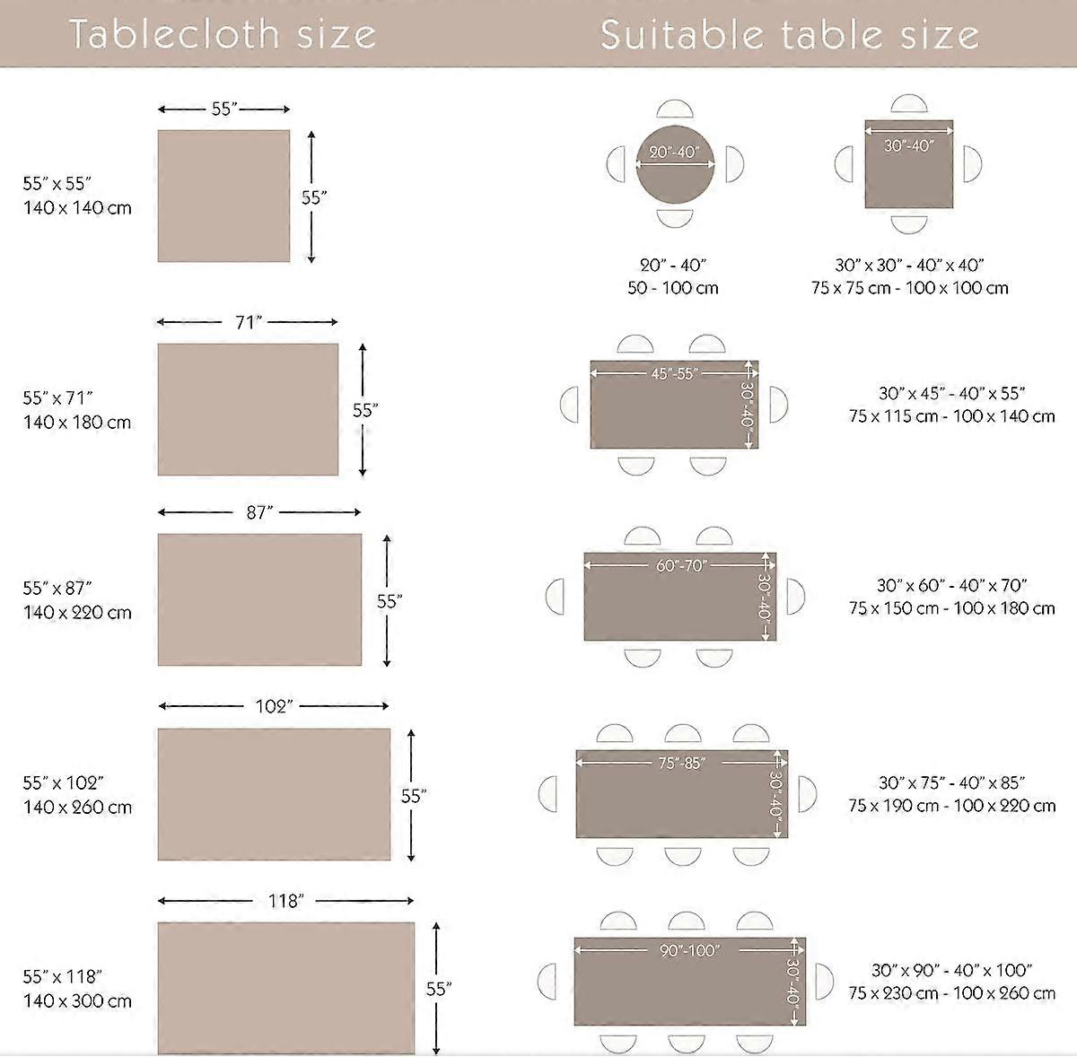 Rectangular Stain-Proof Tablecloth Linen Cotton Embroidered Tablecloth Elegant Chinese Style Printed Tablecloths (Rectangular/Oval, 140 x 180cm)