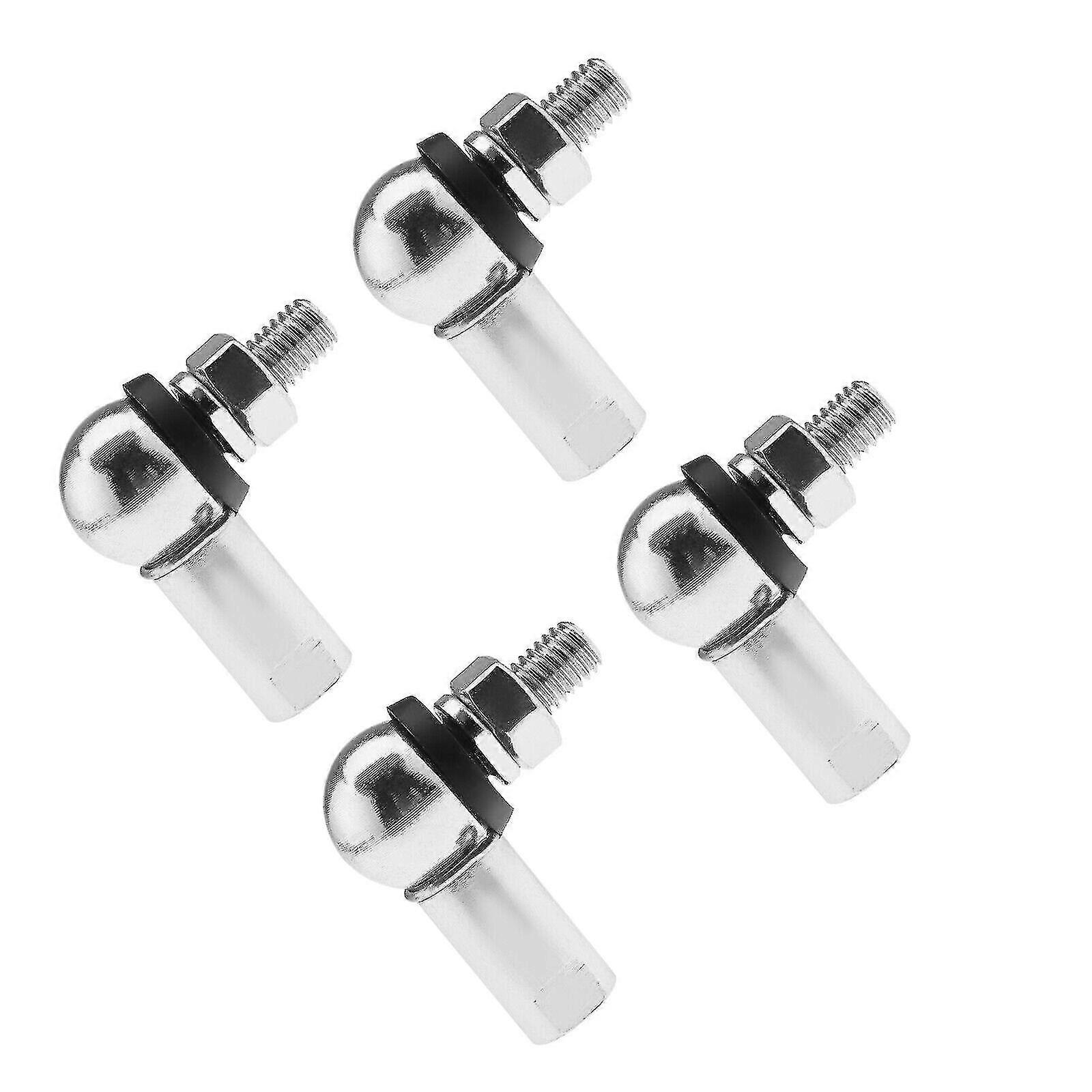 Angled Ball Joint Rod End Kit With Nut Spring Clip Cs Din 71802 Rh M6(silver+black)(10pcs)