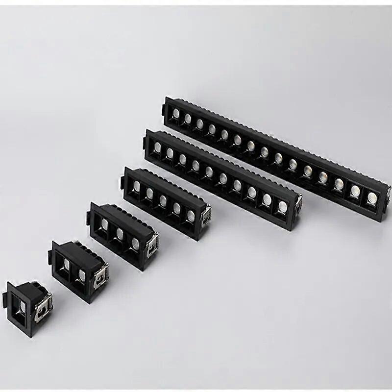 Adjustable LED Down Light Creative Linear Strip Spotlight Black And White 2W 4W 6W 10W 20W 30W Conference Room Lobby  Embedded