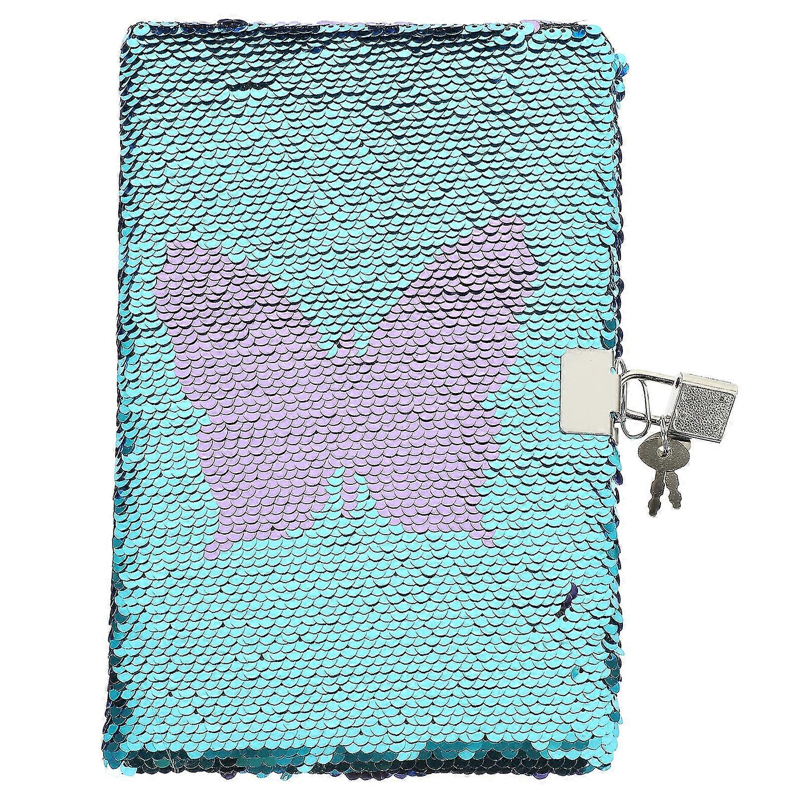 Diary Notebook Novelty Sequin Notebook Multi-use Glitter Cover Creative Reversible Cover Notebook