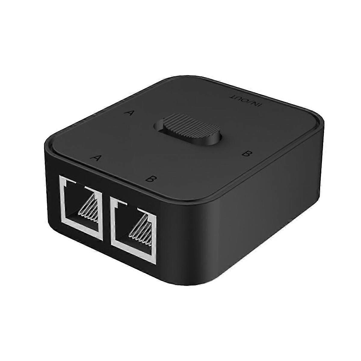 Conmutador de red Gigabit de 2 puertos Switch Rj45 Divisor de red Extensor de cable Sw de red externa de 2 vías