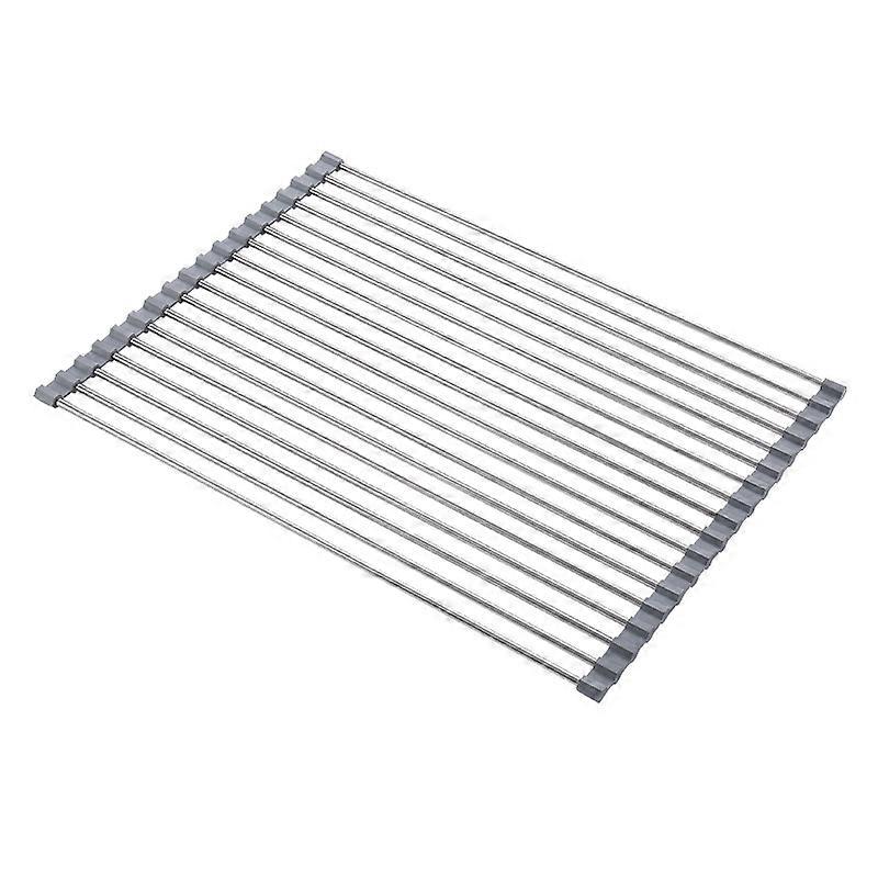 Stainless steel folding drain rack drain rack roller shutter kitchen rack