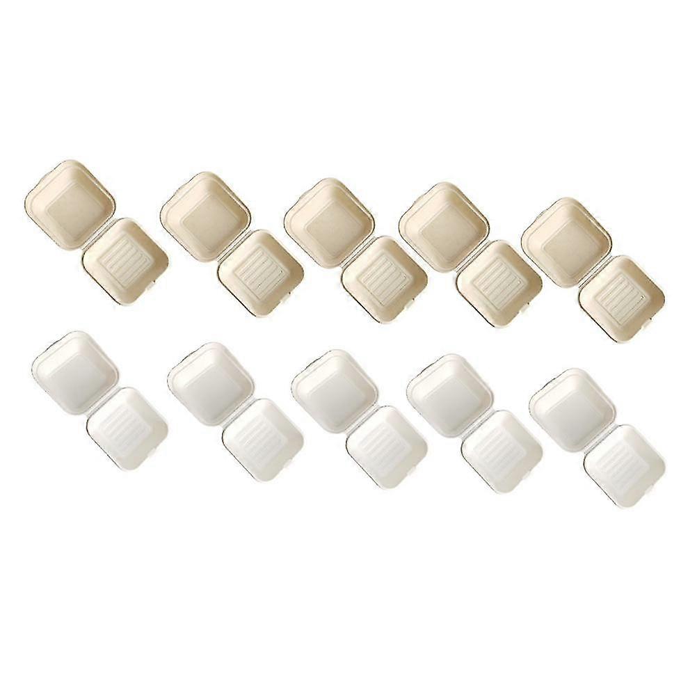 20 Pcs Containers Lids Cupcake Container Take Out Containers Muffin Box Biodegradable Takeout Box-FCY
