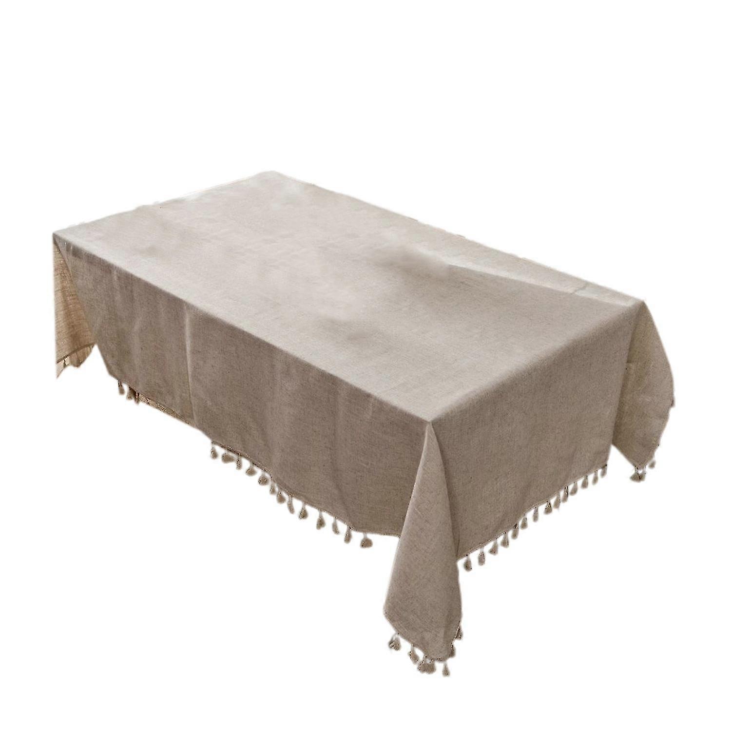 Attractive Table Cloth Widely Use Polyester Decorative Tassel Design Dinner Tablecover for Kitchen-ZZY