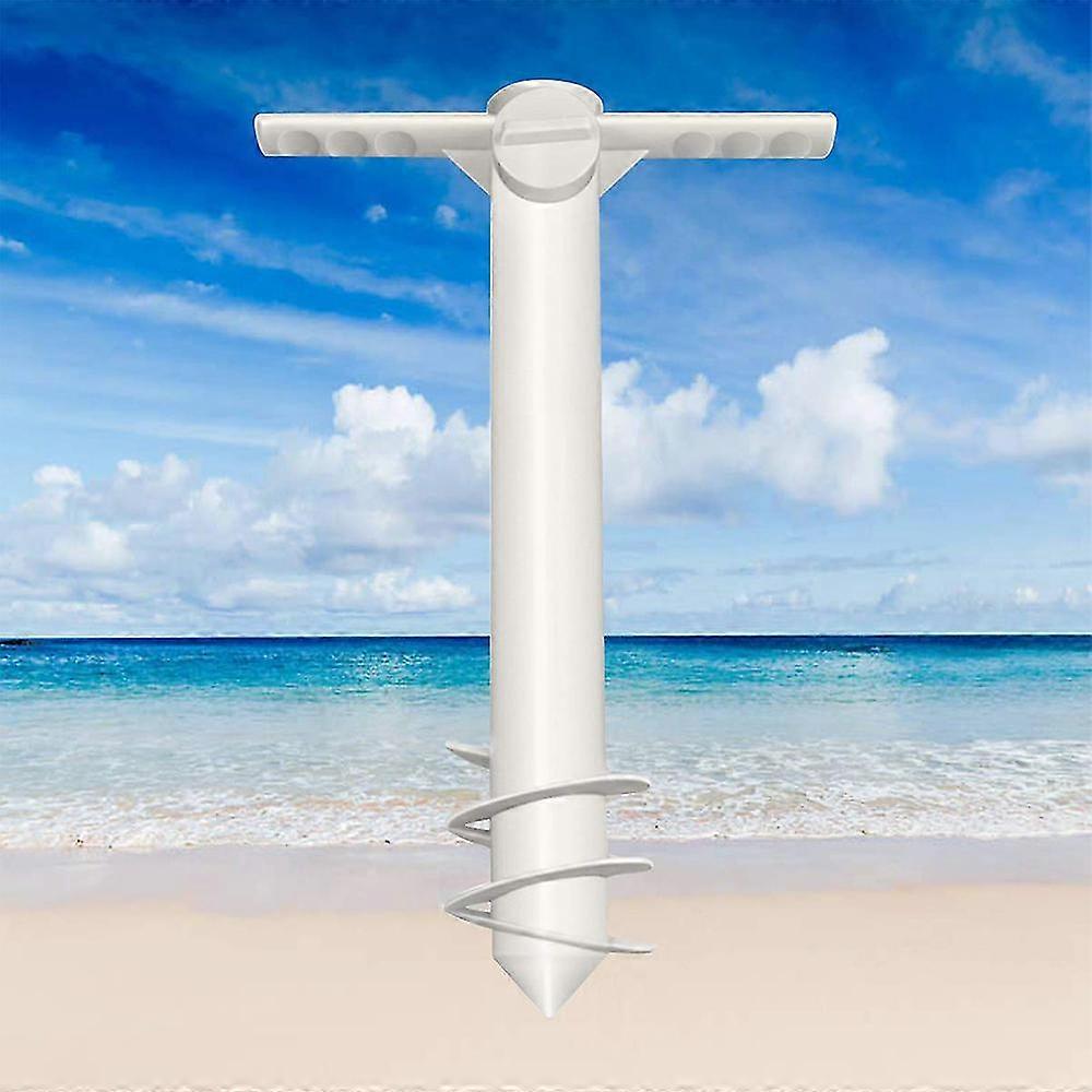 Beach Umbrella Screw Sand Anchor Stand Holder | Fishing Rod Gripper One Size Fits Most | Safe For Strong Wind