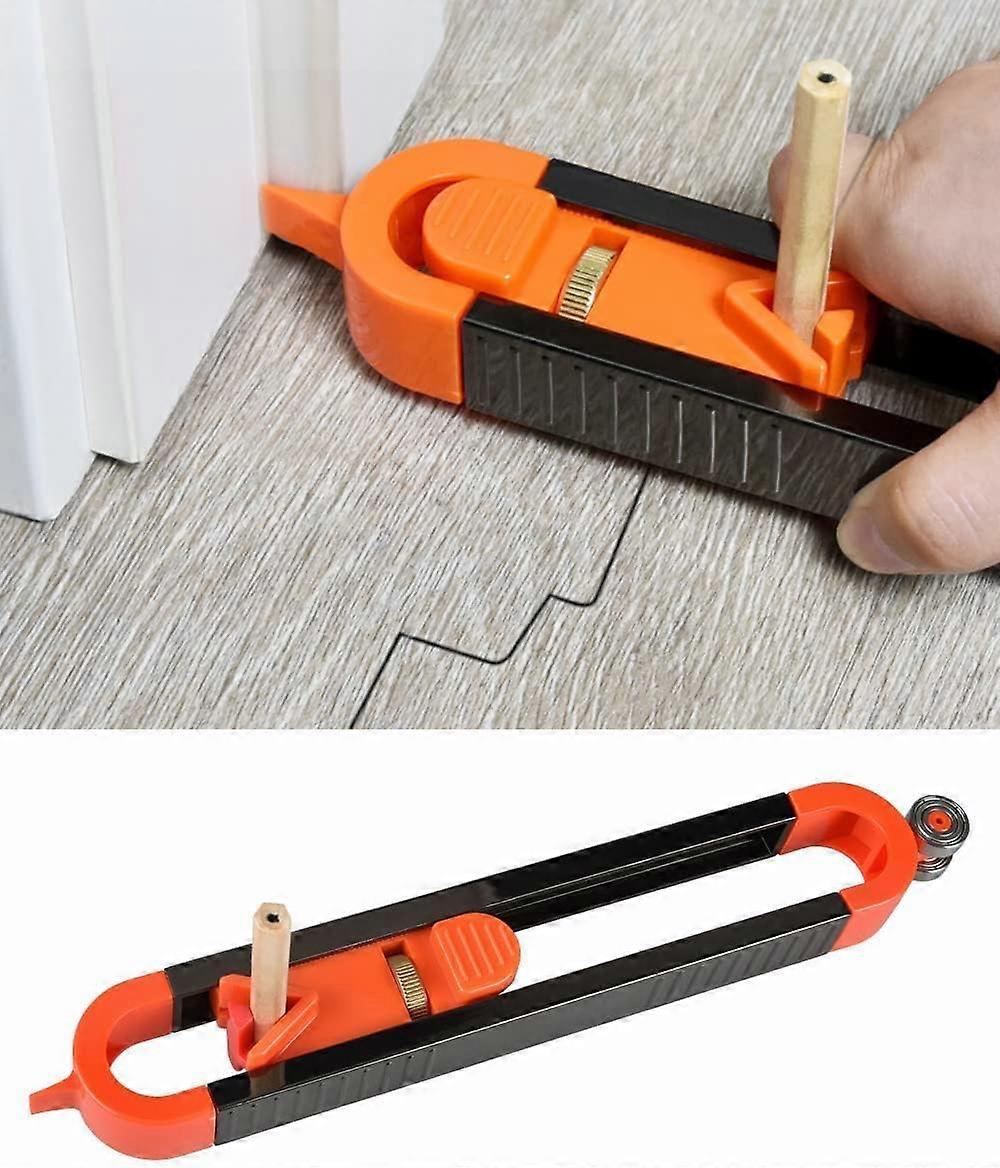 Precision Contour Scribing Tool with Pencil Lock - Woodworking Edge Measurement Contour Replicator (1 pc)