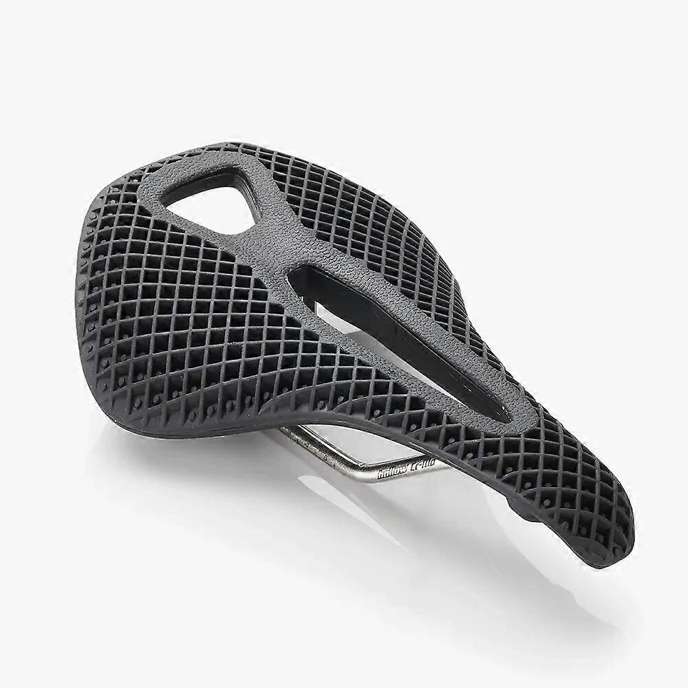 RPANTAHI SMCES Bike Cushion 3D Printed Carbon-Reinforced Nylon 155mm Width MTB Road Trail Bicycle Stealth Black Saddle