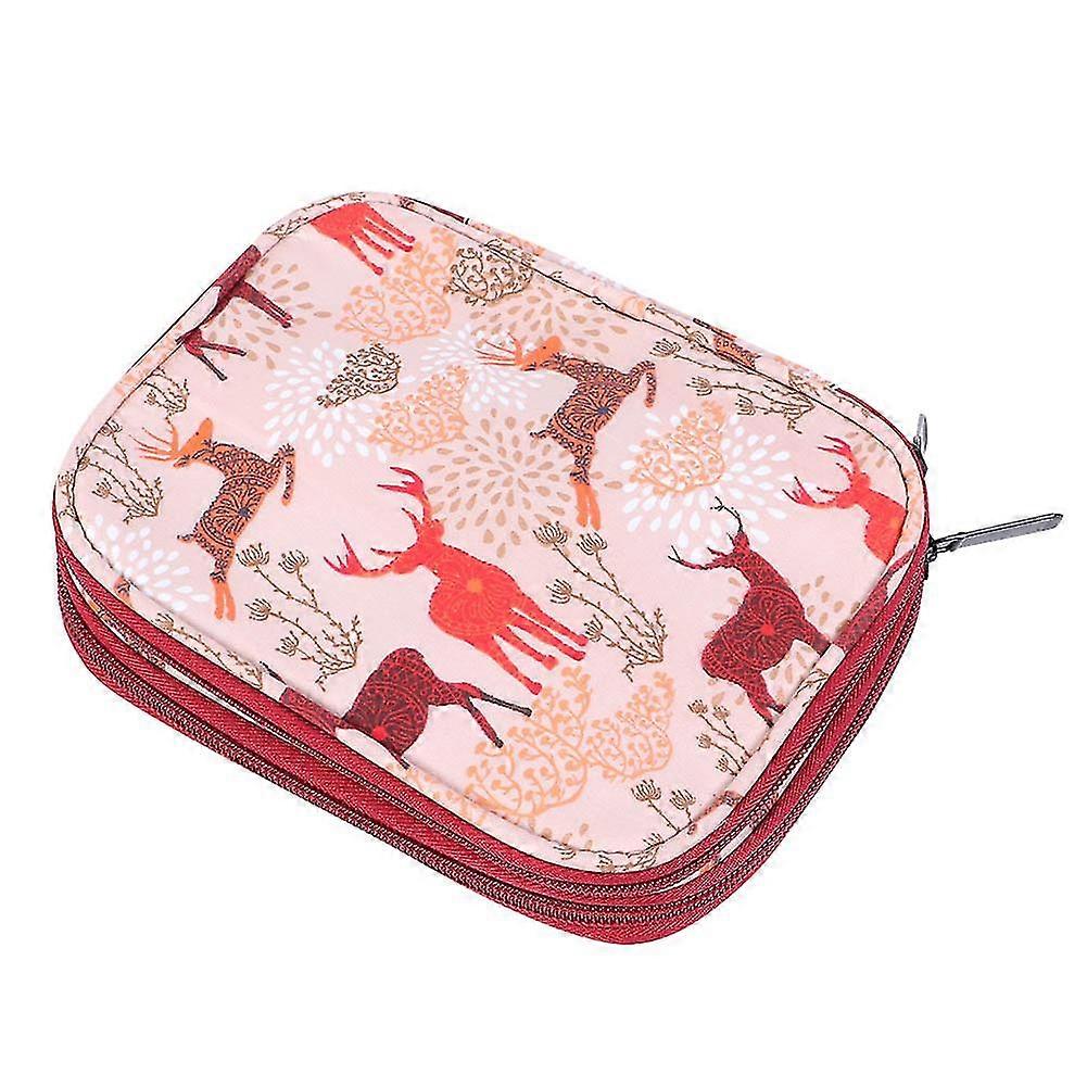 Portable Crochet Hook and Knitting Storage Bag for Sewing Tools