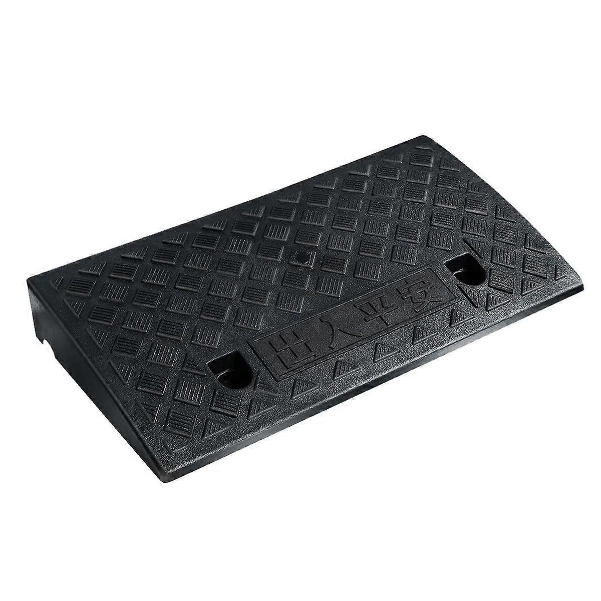 OUNONA Threshold Ramp Portable Step Mat Ramp Mat Lightweight Curb Ramps Heavy Duty Ramp Mat for Vehicles (Black)