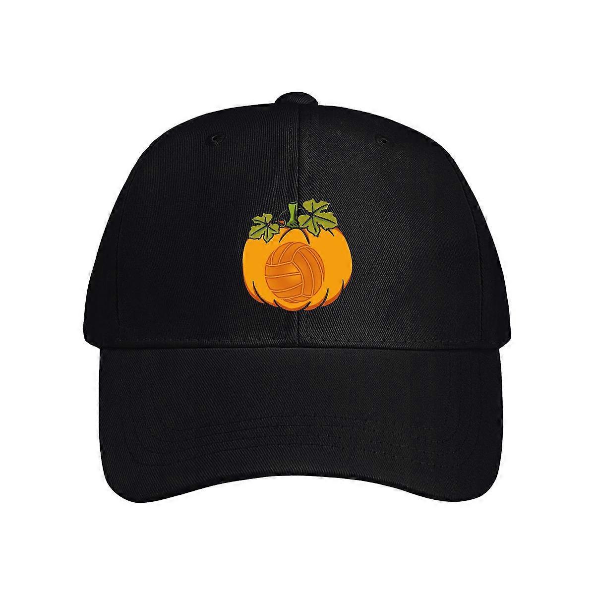 Halloween Pumpkin Volleyball Baseball Cap