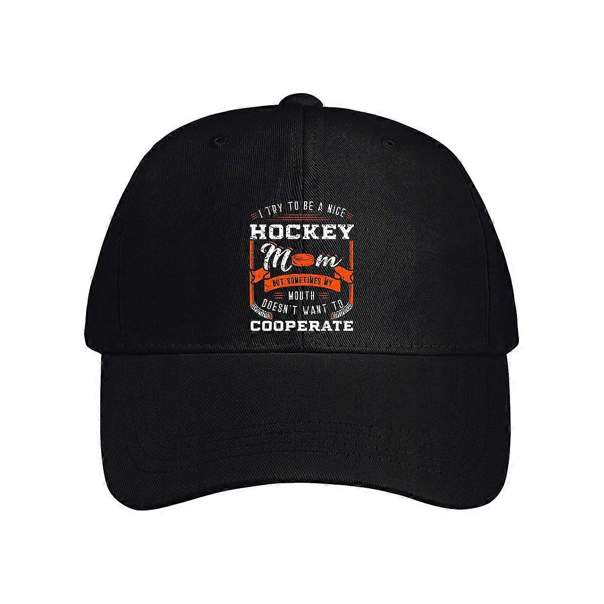 I Try To Be Nice Hockey Mom Baseball Cap