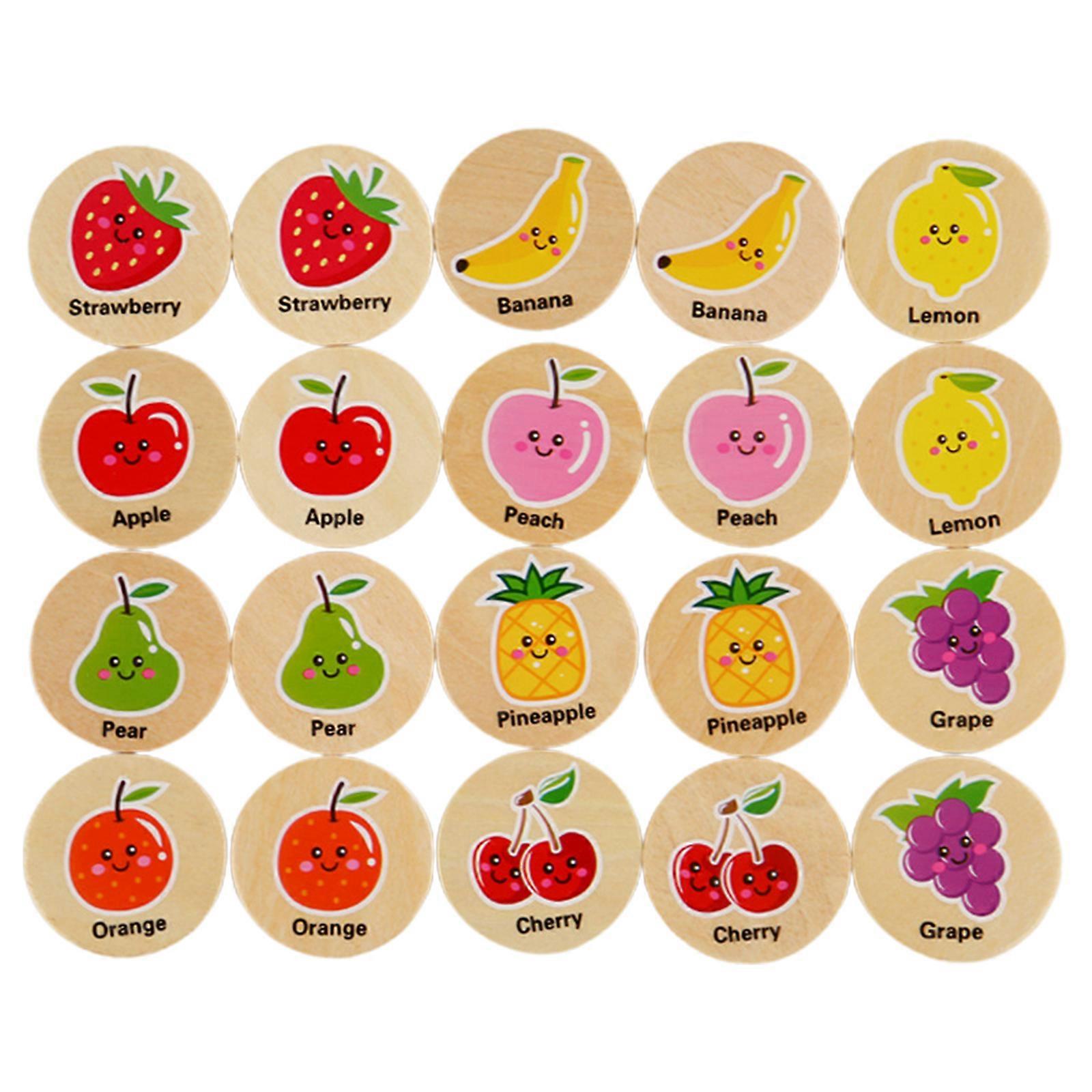 Best Sellers-2023 NEW 20Pcs Memory Matching Cards Educational Memory Matching Game for Pre-Kindergarten Early Learning Development