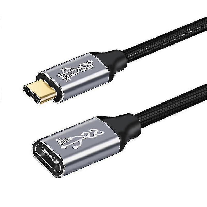 Cable de extensión USB C Pd100w Gen2 Tipo C 3.1 Cable de datos del extensor macho a hembra