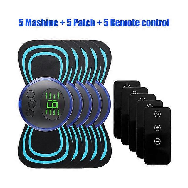 1/3/4/5 pcs Mini Portable Electric EMS Pulse Neck Massagers Cervical Back Muscle Pain Relief Tool Shoulder Leg Body Massagers Relax