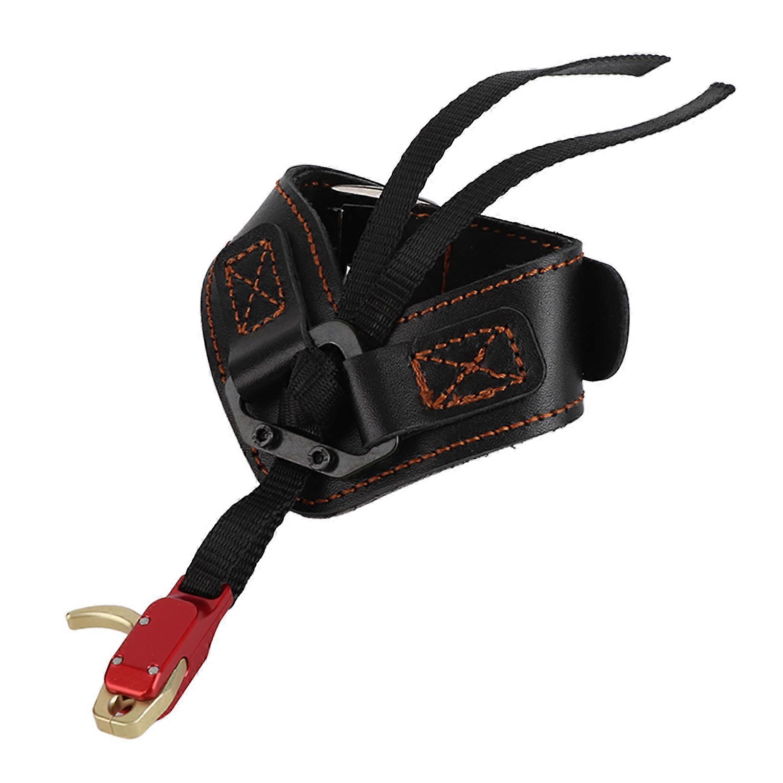 Libération réglable du poignet Tir à l’arc composé de libération d’arc Soft Belt Jaw Wrist Releaser Self Closing Bow Release