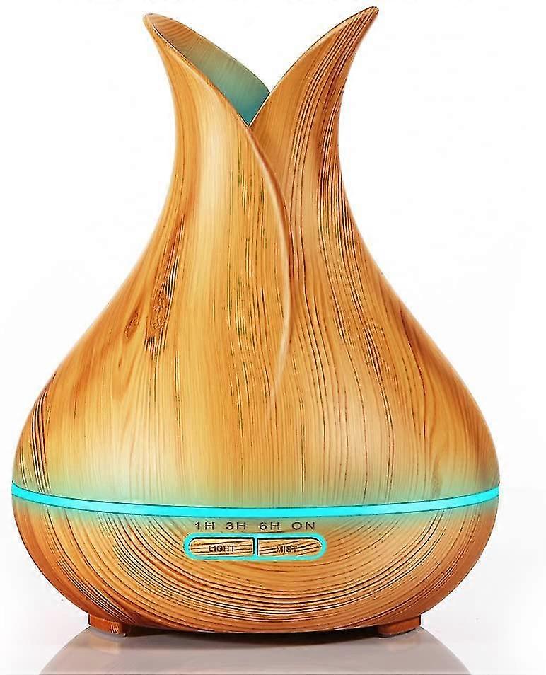 400ml Essential Oil Diffuser Ultrasonic Aromatherapy Air Humidifier Wood Grain Cool Mist Aroma Diffuser Large