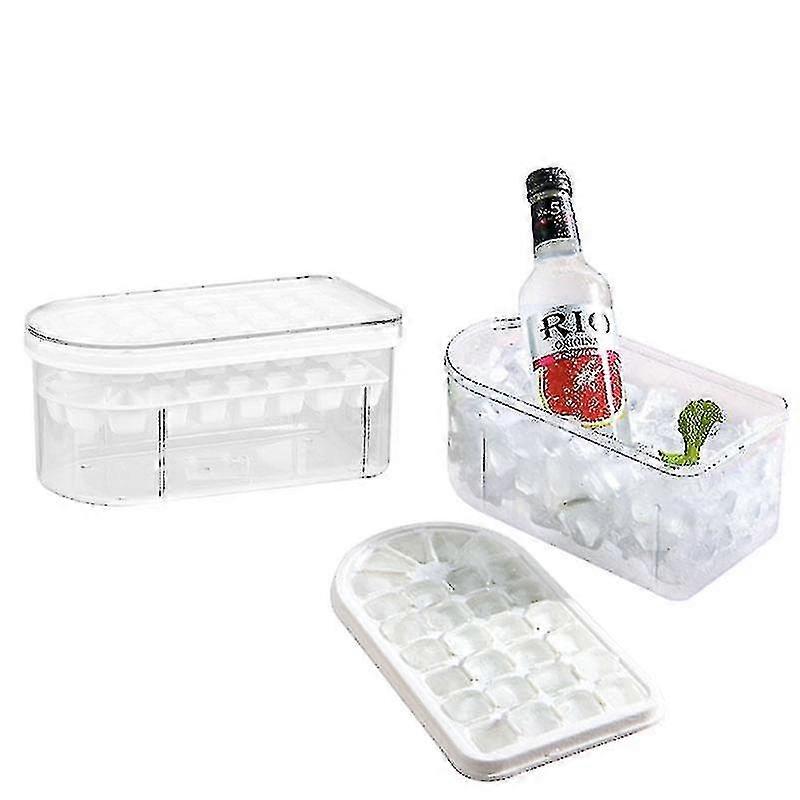 Ice Ma Mold Ice Box Ice Cube Tray With Removable Cover Kit Tool