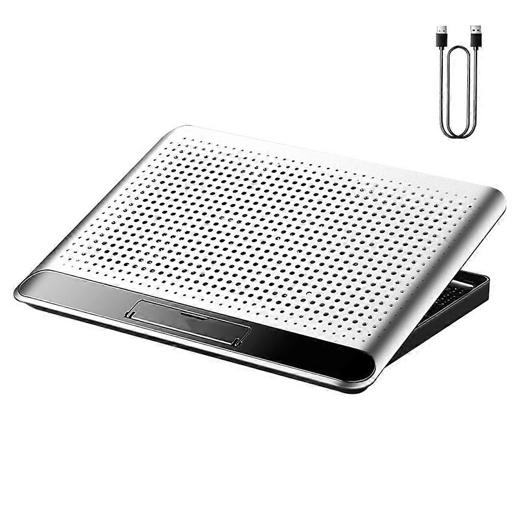 Aluminiumlegering Laptop Kylplatta USB-driven bärbar datorkylare Tysta stora fläktar