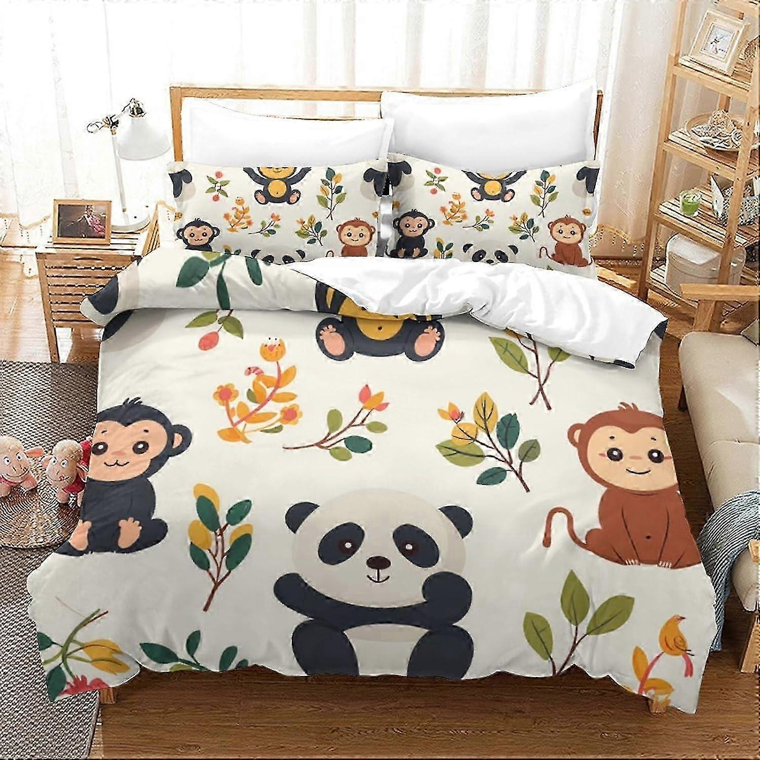 J685 Lençóis 3D Tom e Jerry Conjunto de Capa de Edredom Macio Conjunto de Cama de 2 Peças para meninos com Padrão de Impressão Conjunto de Capa de Edredom com Fronha Capa de Colcha com Zíper