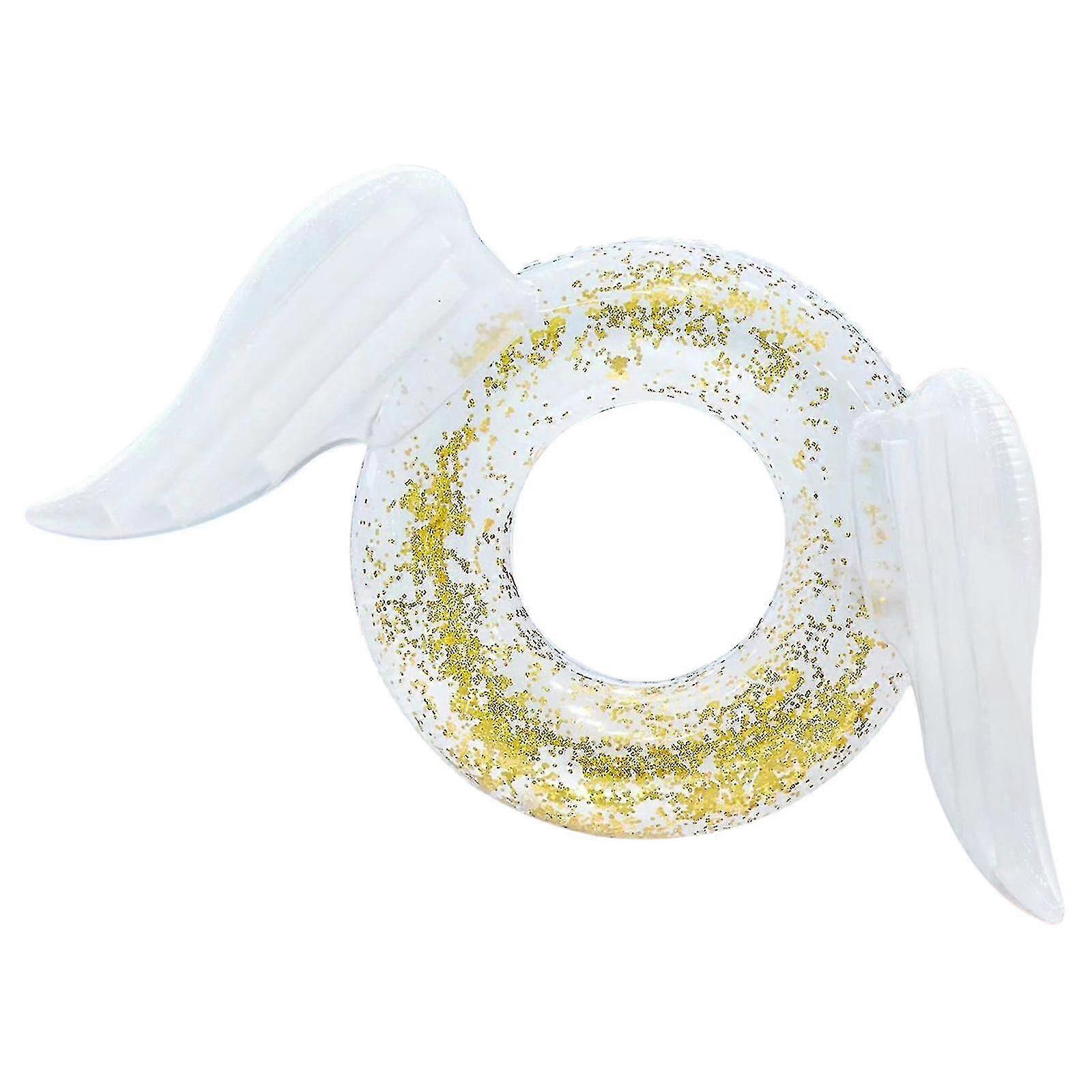 Inflatable Sequin Wings Swim Ring