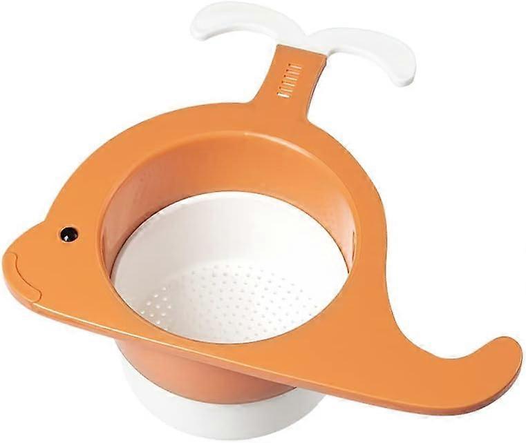 Kitchen Sink Strainer Baskets Whale Shaped Drain Basket, Multifunctional Hanging Kitchen Sink Strainer Basket with Cro
