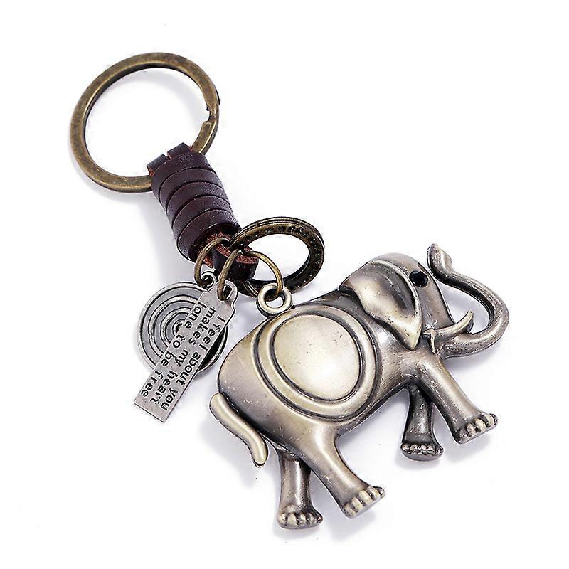 Elephant shape, personalized keychain