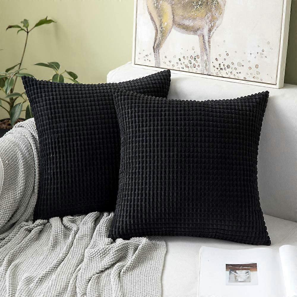 2-Part Pillow, Cord Pillowcase, Soft and Comfortable, 30x50 Cm for Living Room and Bedroom Decoration, Brown (Without Core)