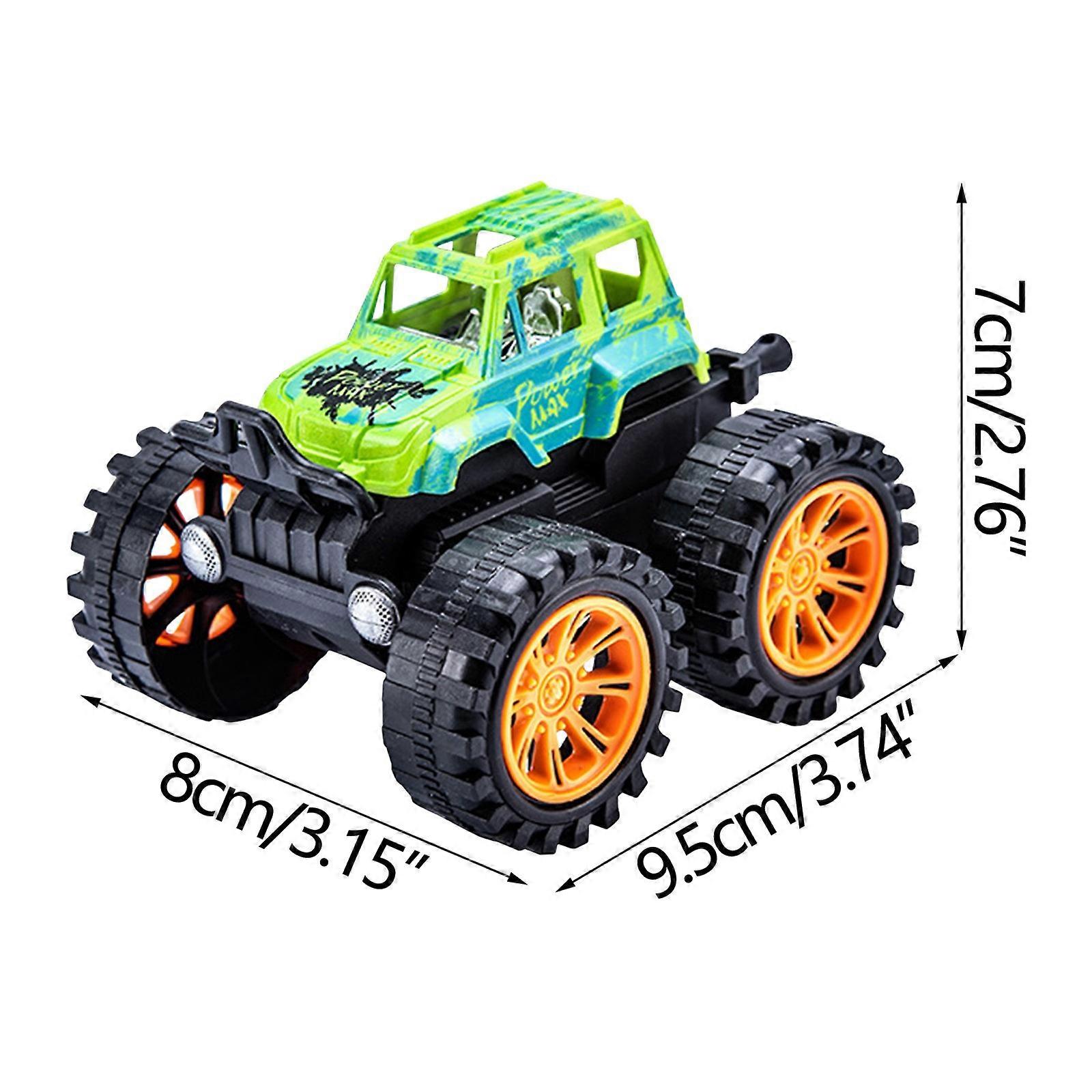 Printing Frictional Toy Car Children Shock Absorbing Off-Road Vehicle Toys 360° Rotating Drift Stunt-Country Toy Car Problem-Solving Skills